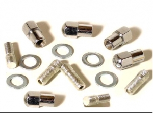 Wheel nut kit, bolts and screws for 5 lug, 12 x 1.5, 5 pieces