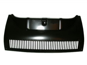 Front panel with grills