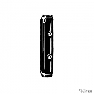 Hinge cover, pop-out, black each