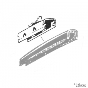 Clips for window channel in U-form, each