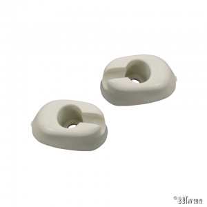 Sun visor clips, left & right, white