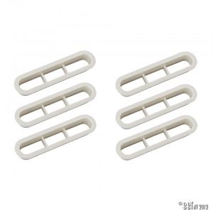 Headlining vent grills white