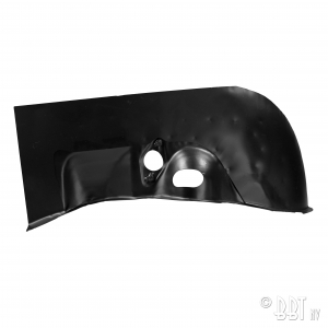 Suspension panel with stabilizer hole, left