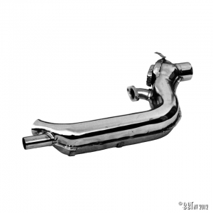 Heat exchanger, right, stock style, chrome