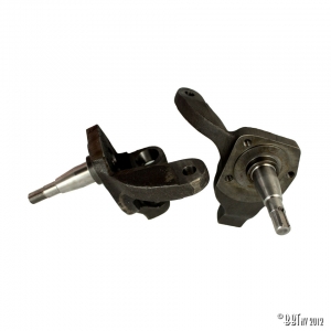 Lowered spindles for drum brakes as pair