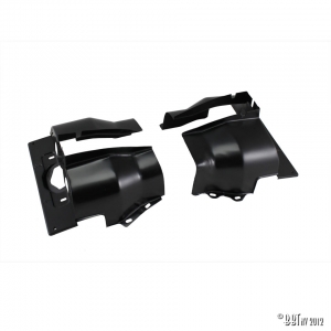 Cylinder cover, single port, black