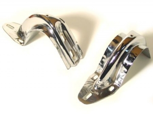 Chrome hinge brackets