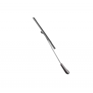 Wiper arm + blade, silver, per side