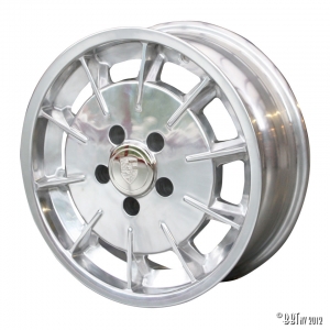 Gasburner, polished 5 lug (5x112) ET +6