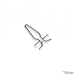 Moulding clips, each