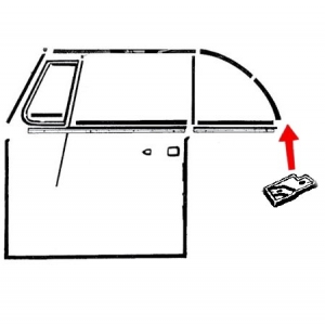 Wedges on C-pillar, convertible, as pair