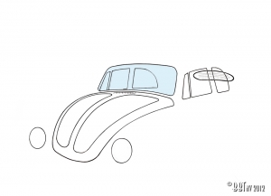 Windshield, convertible, clear