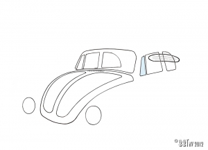 Ventwing window, left, convertible