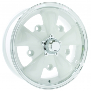 Wheel, SSP GT 5 Spoke, White/Polish Lip 5/205 5.5