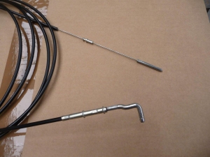 Heater cable left Bus  08/71-07/72 (Type4 engine) LHD - 4126mm