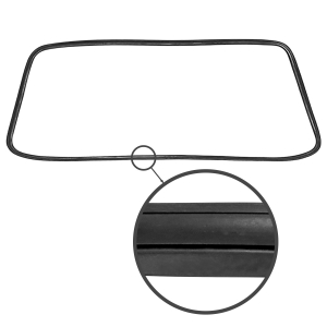 Rear window seal 'Deluxe' (Alu trim) - Fastback