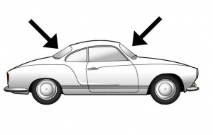 Front + rear seal set until 66 - for old molding