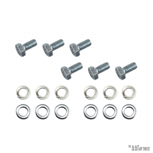 Bolts and washers for header spring bar plate assembly