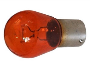 Light bulb, indicator, orange as pair