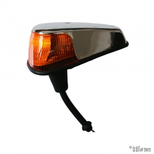 Front turn signal indicator, right, orange lens USA-model, mounting on the wings.