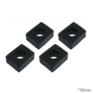 Shock pad between body and chassis, 17 mm 4 pieces