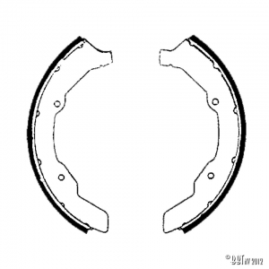 Brake shoes front Type2 63-70