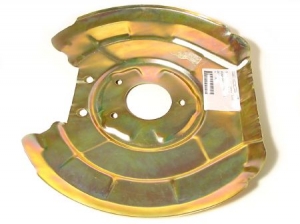 Dust cover behind brake disc