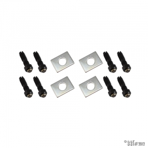Set adjuster screws, provided with swivel feet set of 8