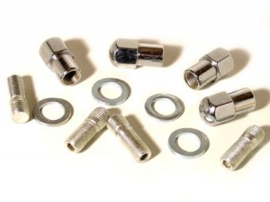 Wheel nut kit, bolts and screws for 4 lug, 14 x 1.5, 4 pieces