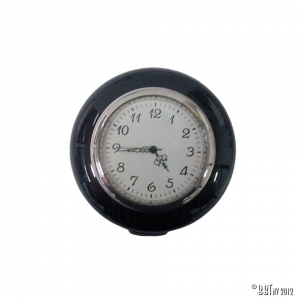 Horn button with clock