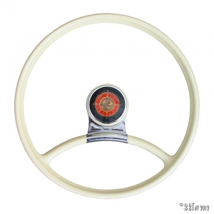 Steering wheel VDM with Golden Globe Compass Crest horn button