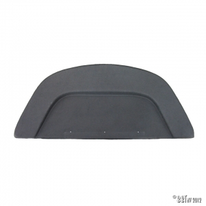 Cover plate behind backseat, black