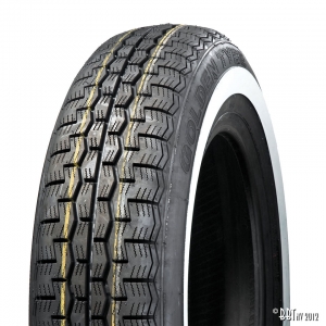 Tyre 155 x 15 with white wall