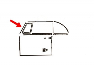 Seal between door & windscreen frame, as pair