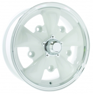 Wheel, SSP GT 5 Spoke, White/Polish Lip 5/205 5.5