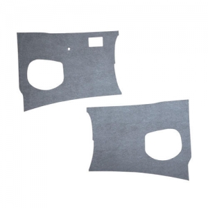 Kick panels, grey plastic, as pair