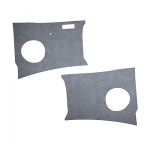 Kick panels, grey plastic, as pair