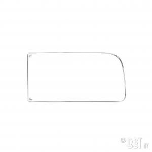 Window molding for rear left side window with ventwing 'Old type' Deluxe