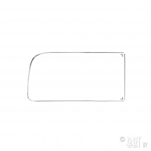 Windowmolding for rear right side window with ventwing 'Old type' Deluxe