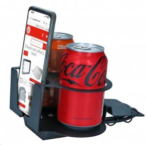 USB charger, cup/phone holder for ashtray 12Volt