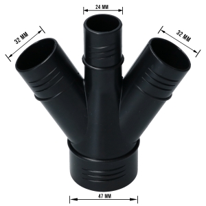 Connector heaterhose front 3-way